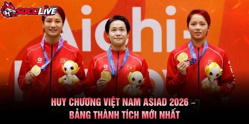 Huy Chương Việt Nam ASIAD 2026 – Bảng Thành Tích Mới Nhất