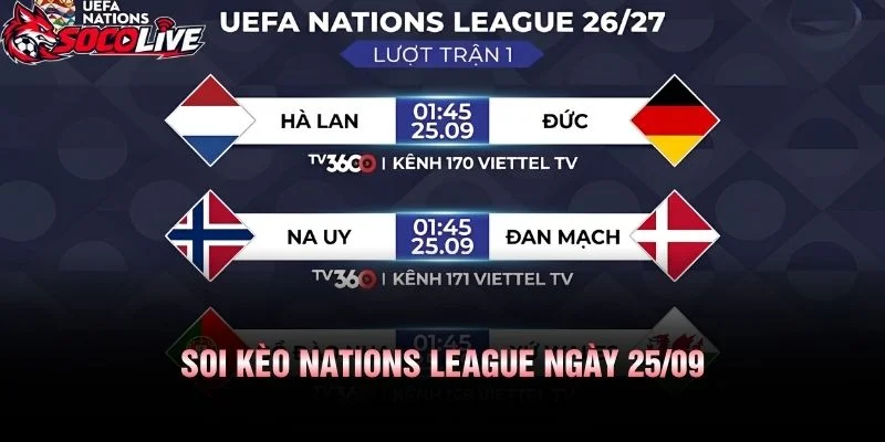 Soi Kèo Nations League Ngày 25/09